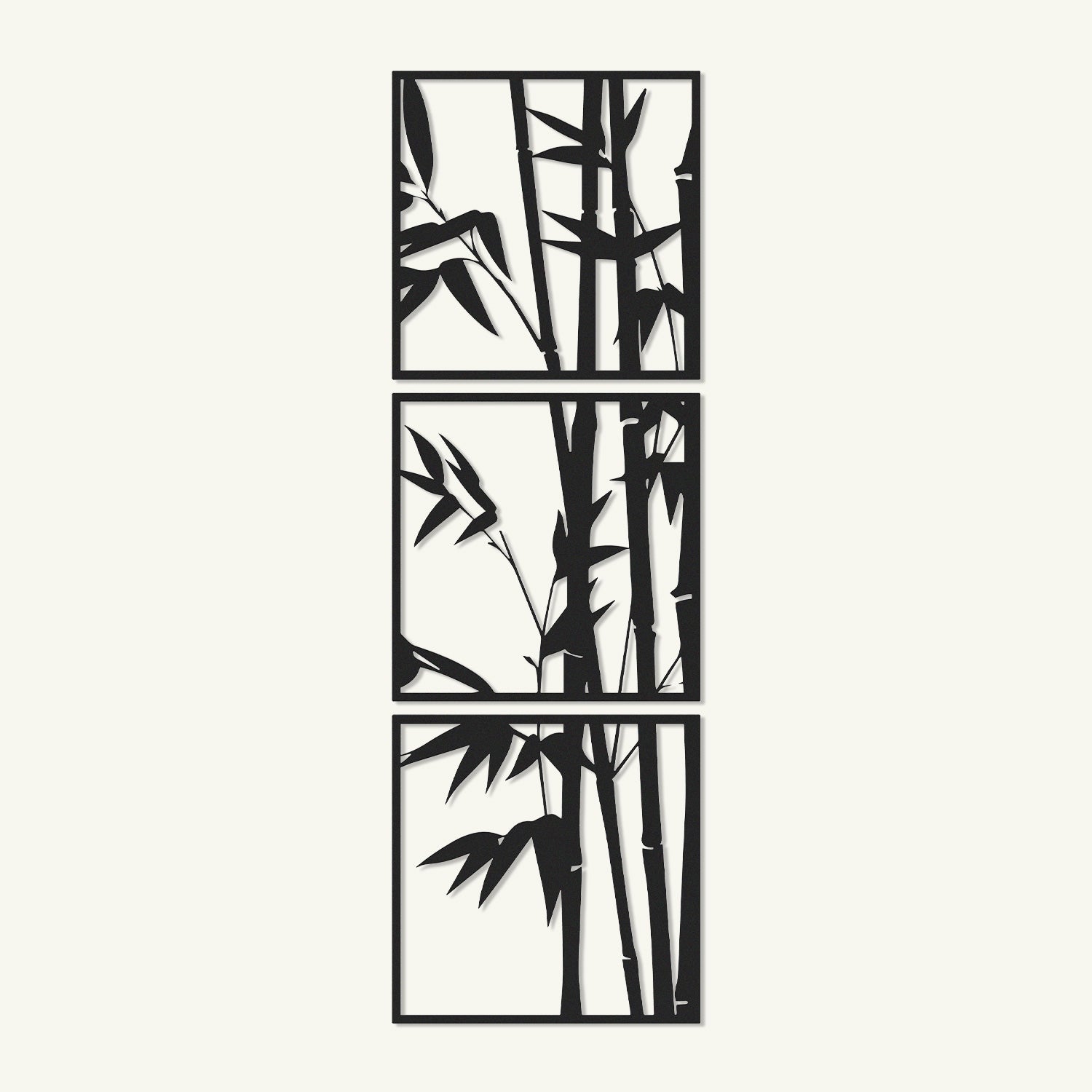 Bamboo Metal Wall Art Set of 3 – Artepera