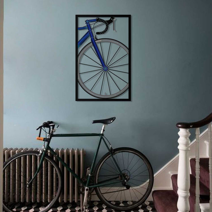 Bicycle Wheel Colored Metal Wall Art - APT216