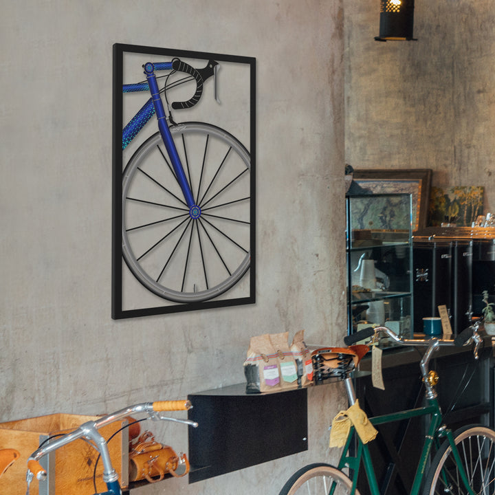 Bicycle Wheel Colored Metal Wall Art - APT216